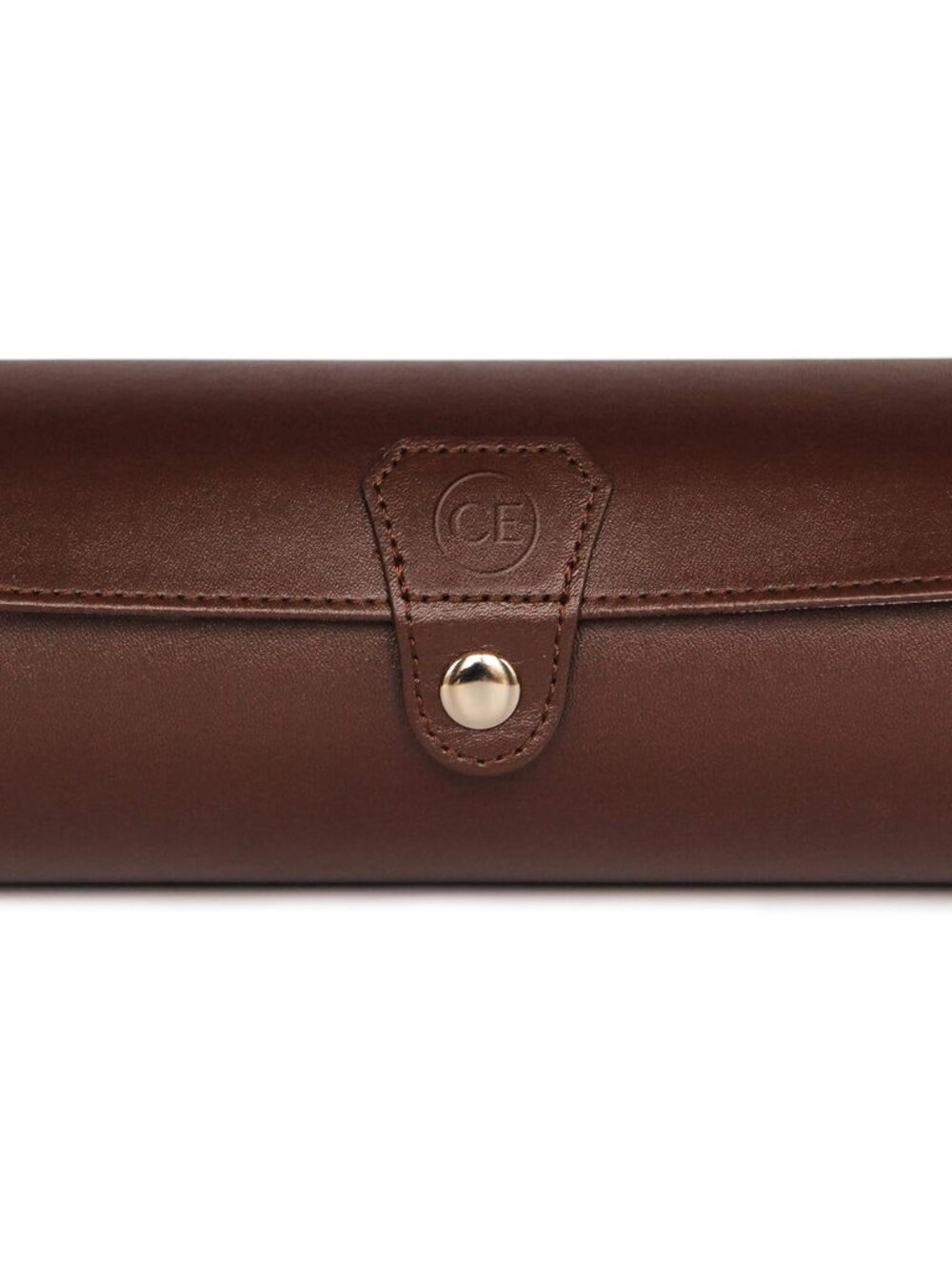 3-Watch Travel Case Roll Organizer - Brown